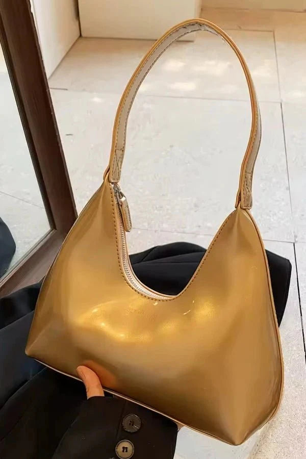 Adara Tote Bag - Patent PU Leather Structured Everyday Carry - Image 17