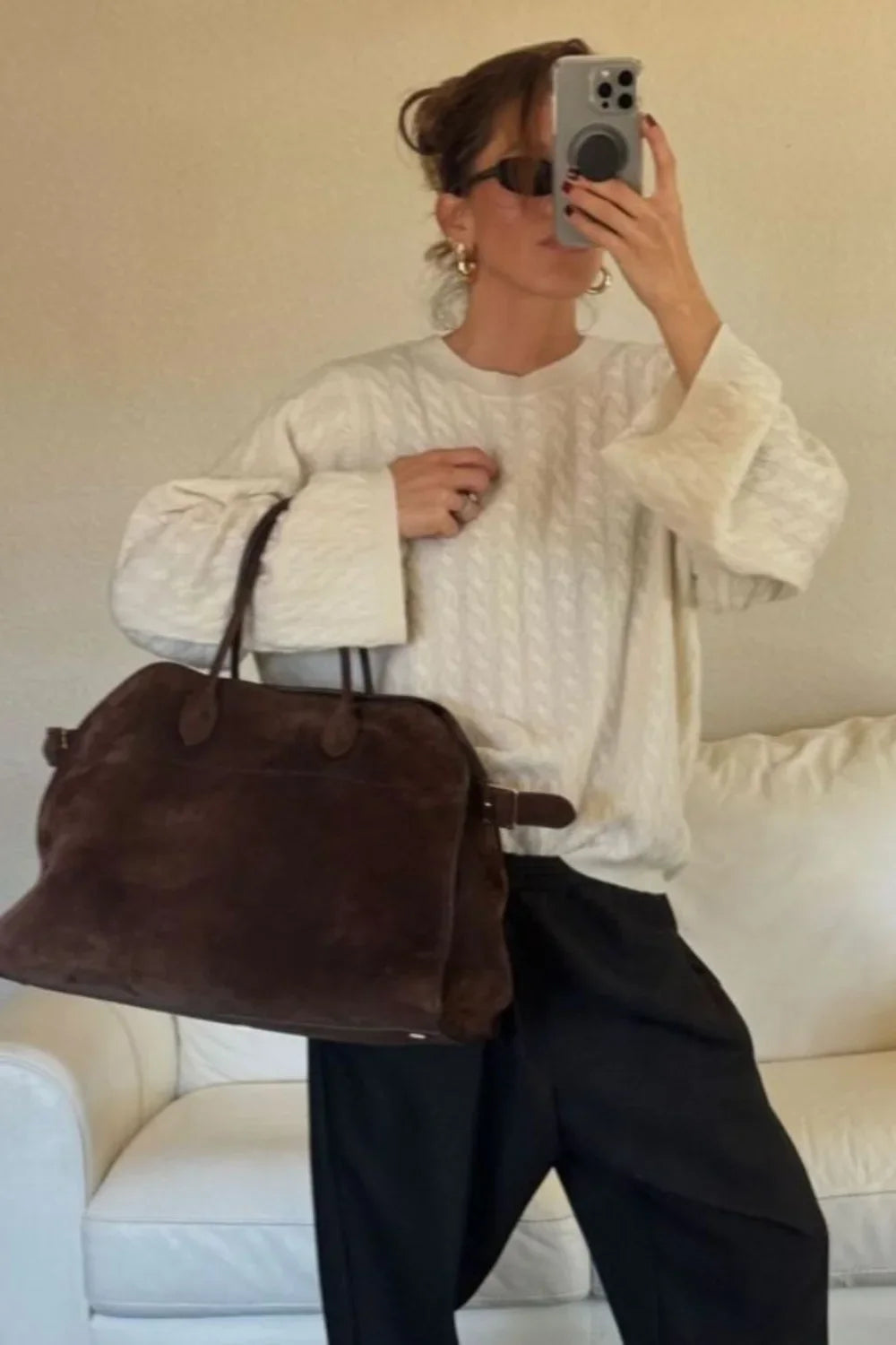 Stella Tote Bag - PU Leather Spacious Everyday Carry - Image 5