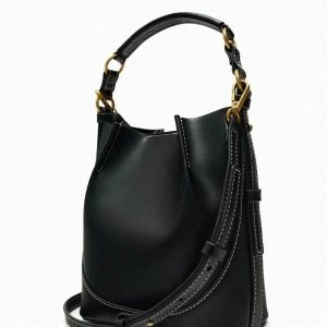 Enora Crossbody Bag - Canvas & PU Leather Minimalist Carry